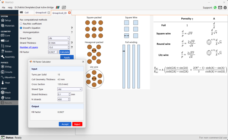 Dual Active Bridge Transformer – TRAFOLO simulation software