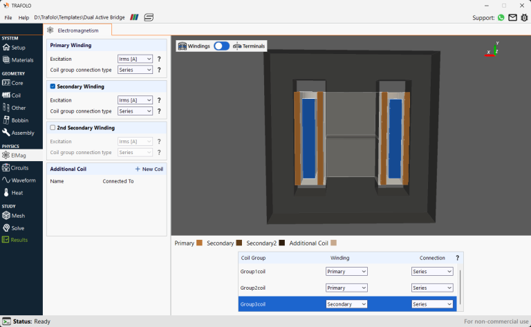 Dual Active Bridge Transformer – TRAFOLO simulation software