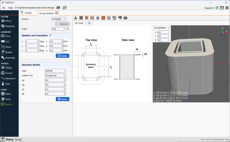 Dual Active Bridge Transformer – TRAFOLO simulation software