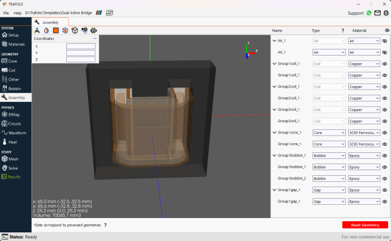 Dual Active Bridge Transformer – TRAFOLO simulation software