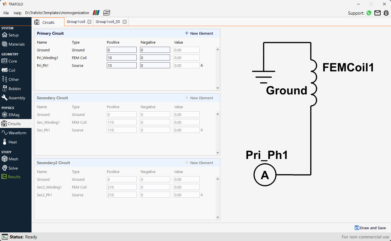 Electrical circuit indices to build the reactor.